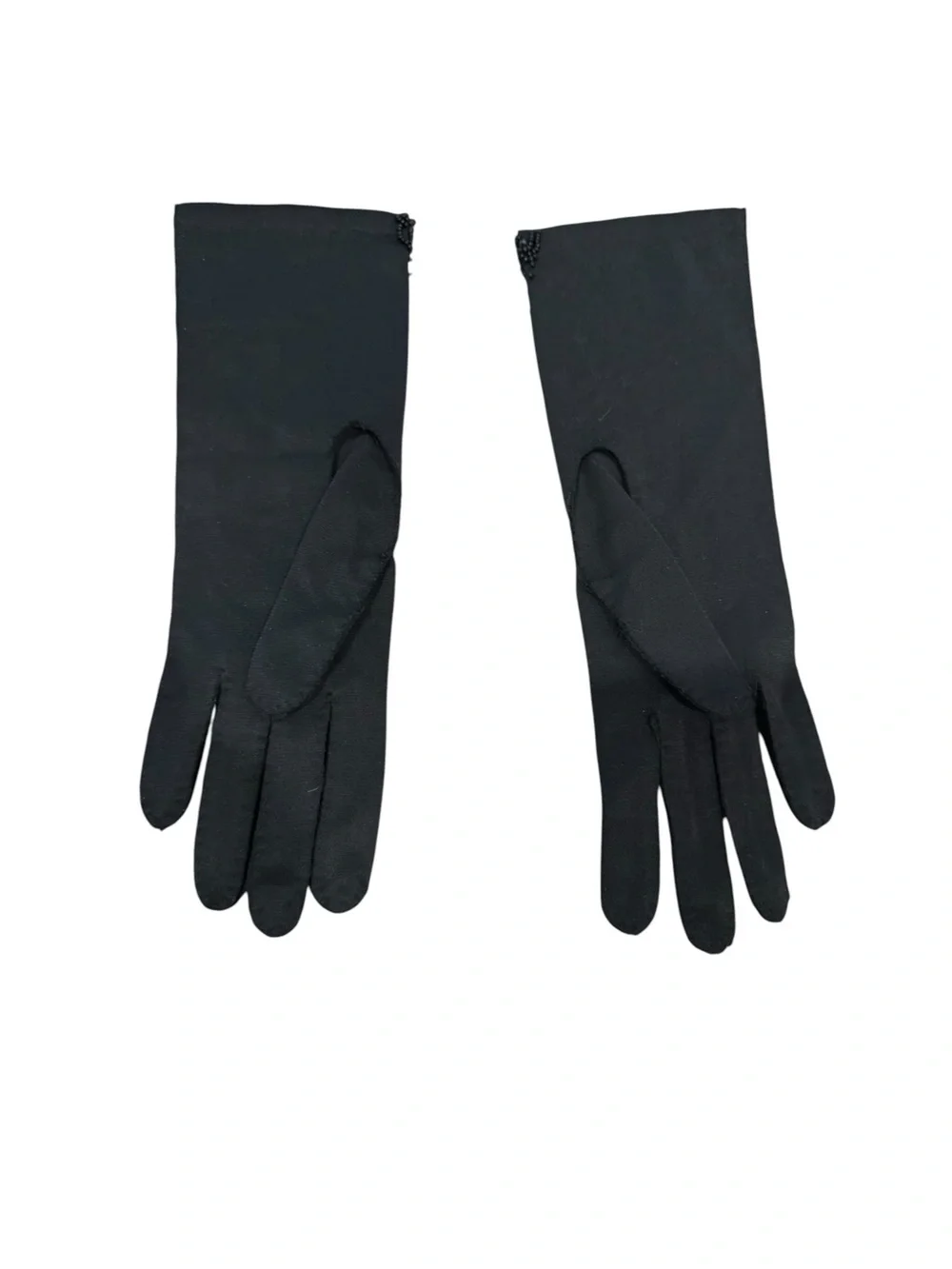 I gave Black Beaded Evening Gloves Sz S